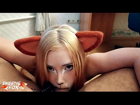❤️ Kitsune menelan kontol dan cum di mulutnya ❤ Video seks pada kami ️